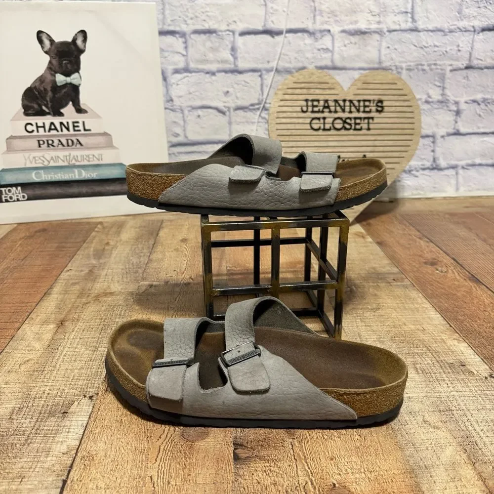 Birkenstock Arizona Desert Buck Whale Gray Nubuck Regular size 43